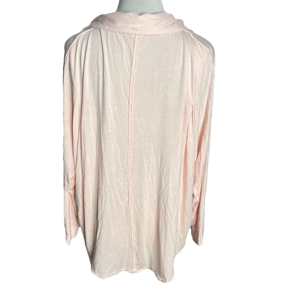 Free People We The Free Can't Fool Me Tee Pink‎ Womens Size XS Comfy Oversized